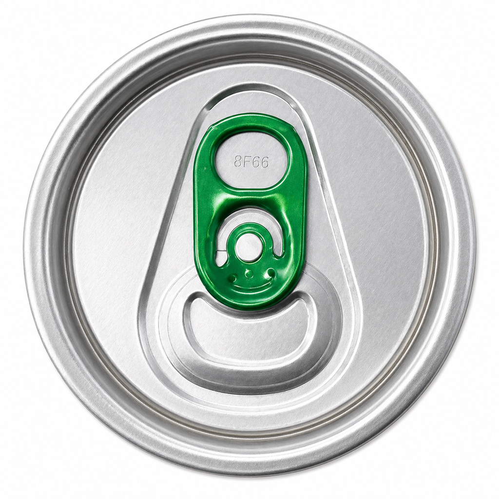 Standard Can Lid (Sleeve of 100) - Green Tab