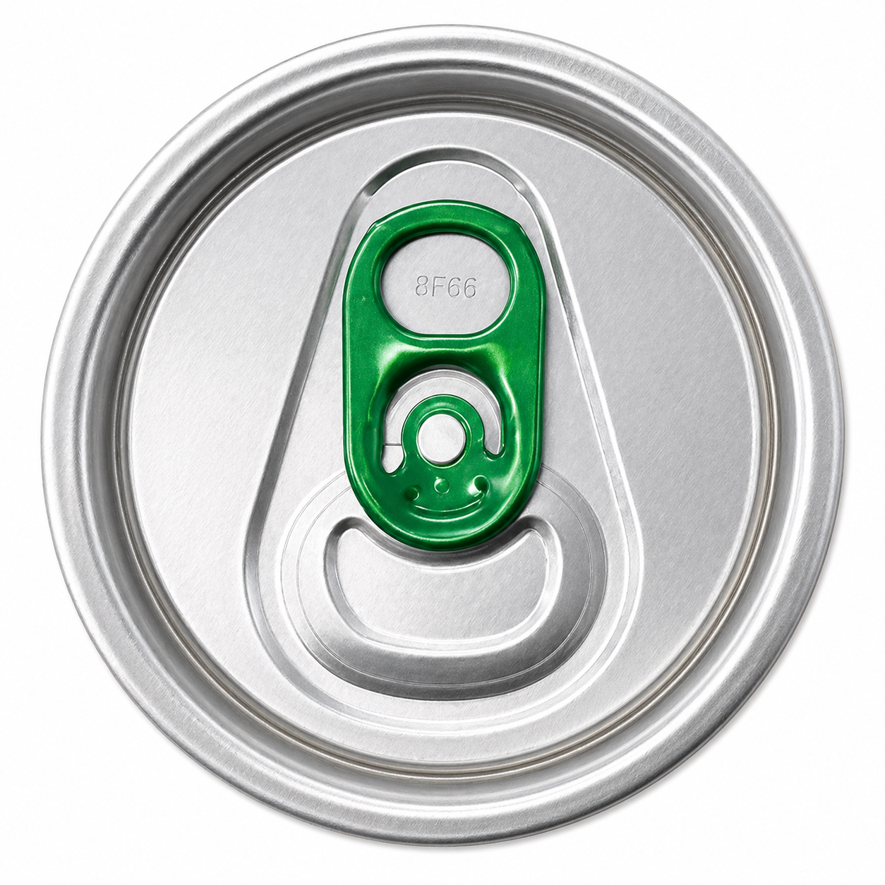 Standard Can Lid (Sleeve of 100) - Green Tab