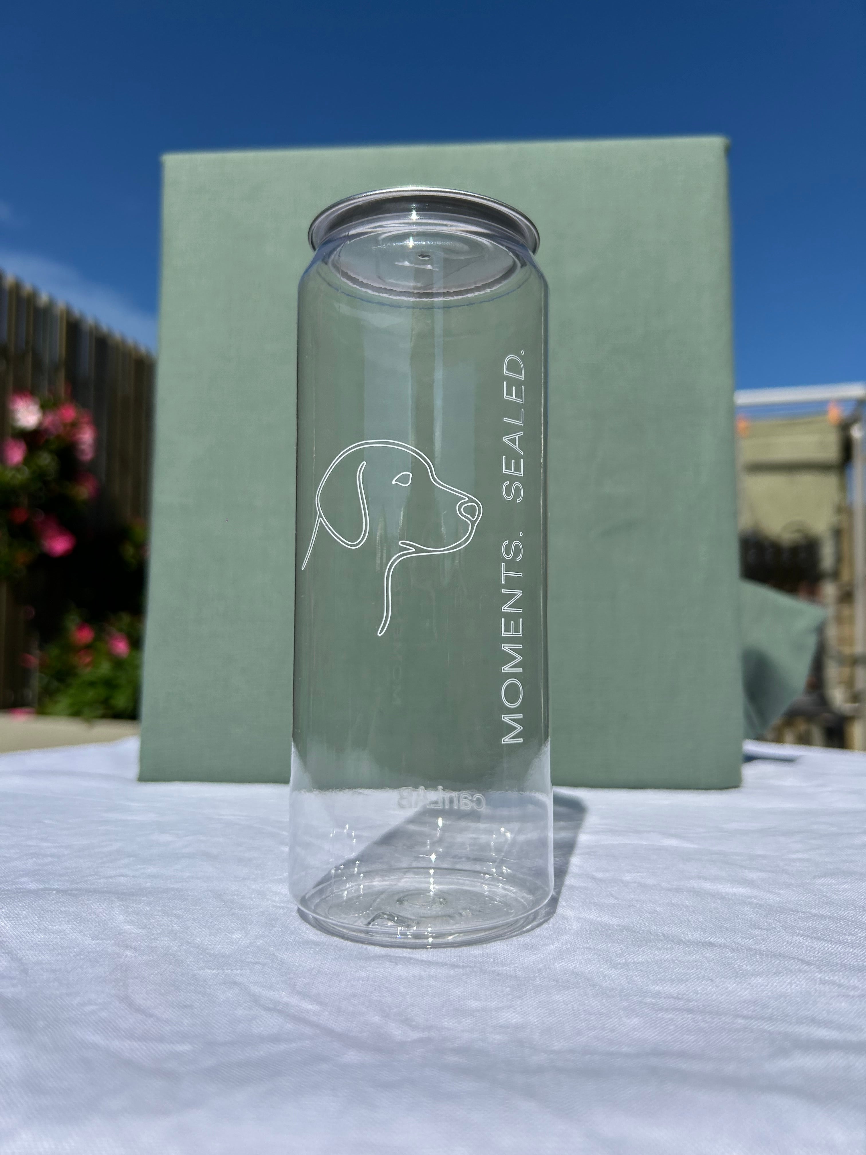 canLAB 500ml Tall PET Can (with Lid) - Box of 100