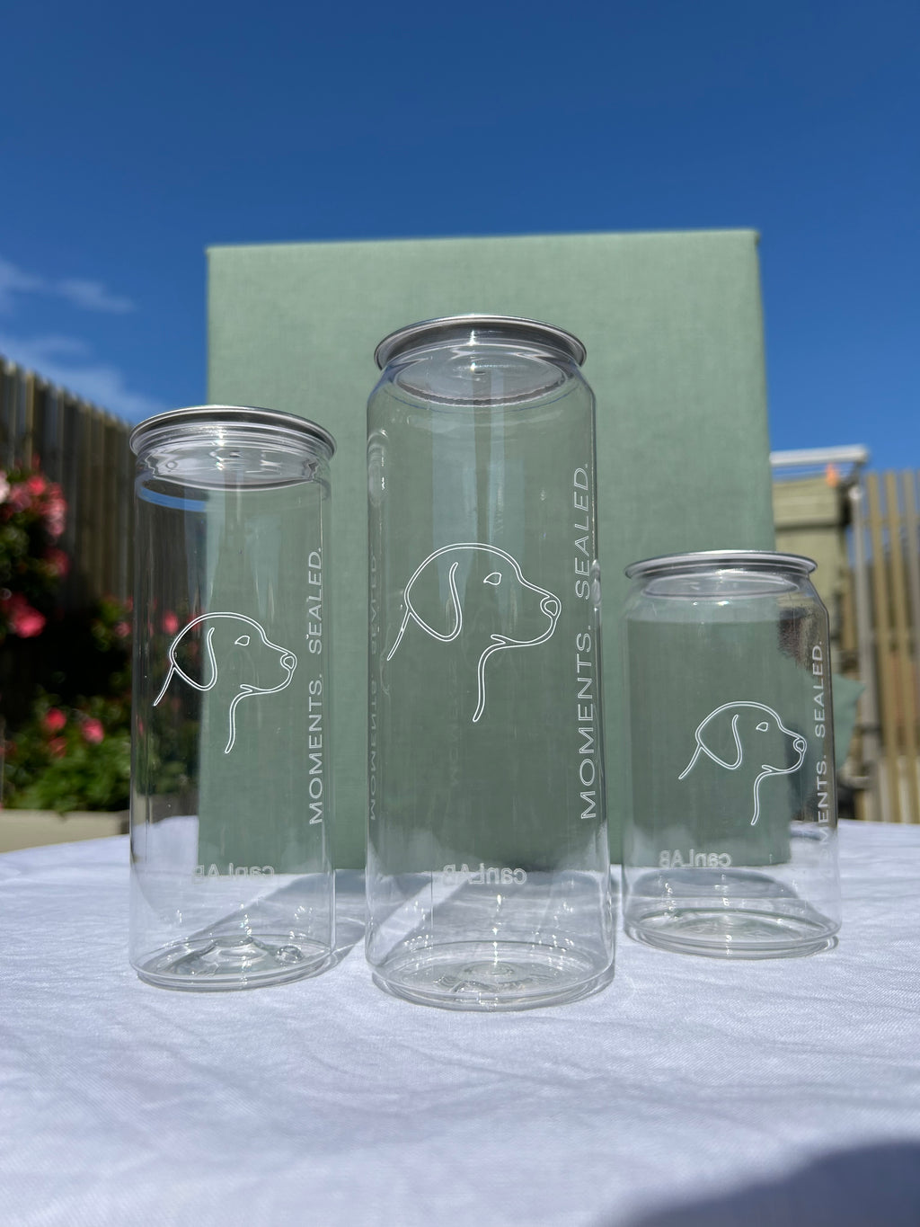 canLAB 500ml Tall PET Can (with Lid) - Box of 100