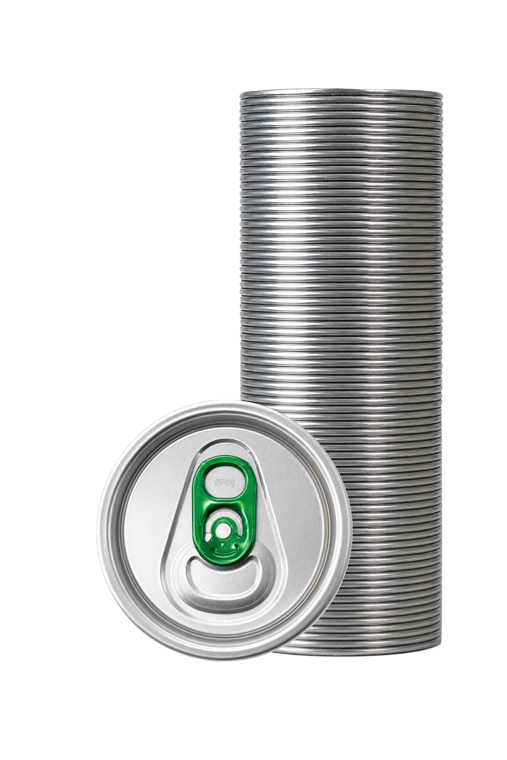 Standard Can Lid (Sleeve of 100) - Green Tab